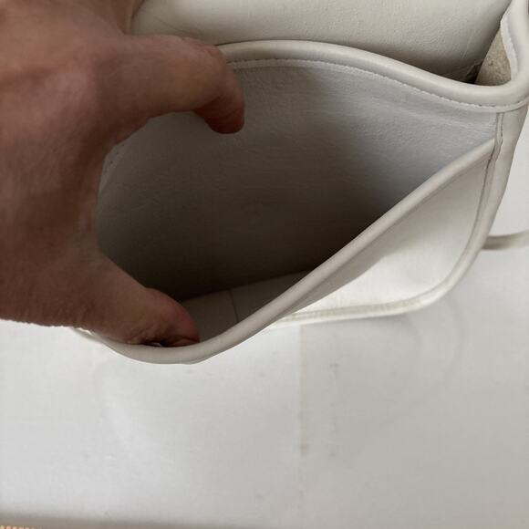 Vtg Coach Lindsay Bone White Bone Handbag Purse Crossbody #9888 - Picture 11 of 13